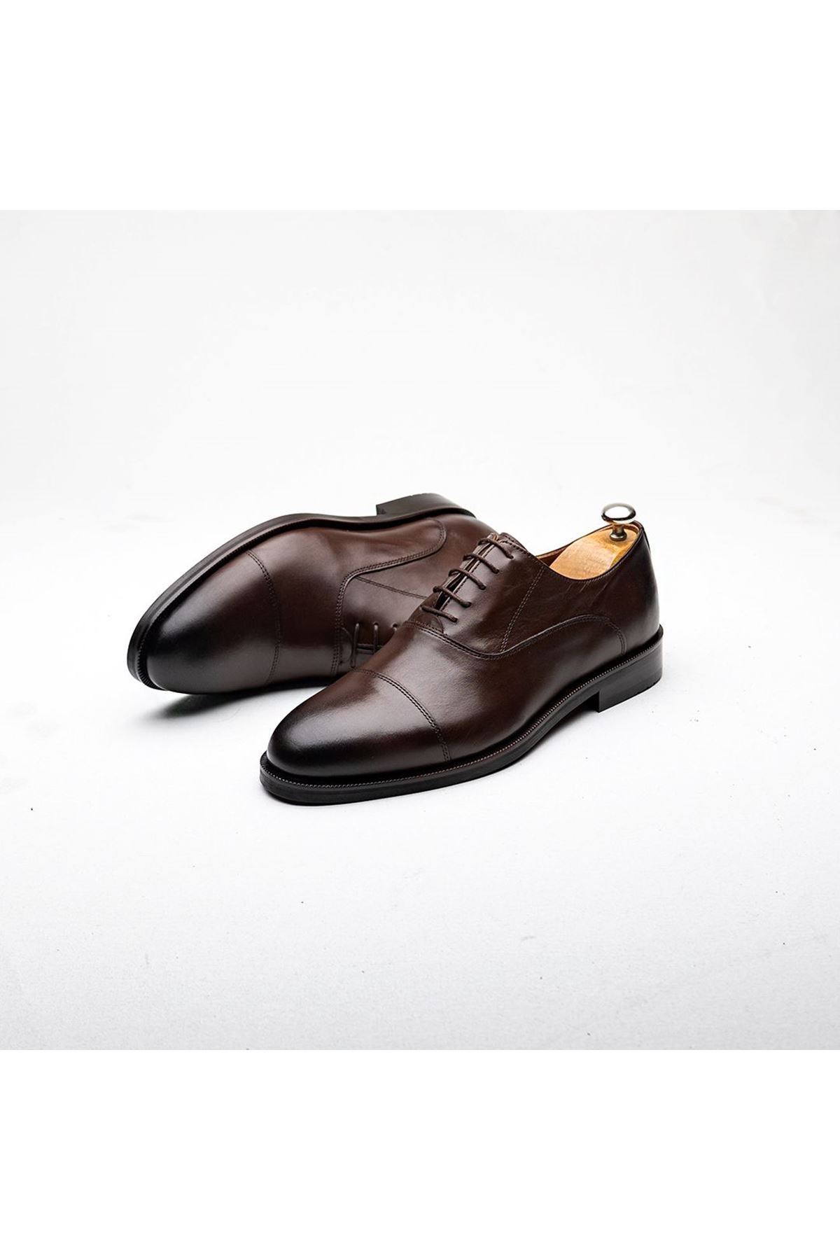 Boy Uzatan Ayakkabı Gizli Topuklu Hakiki Deri Siyah Gazzella Erkek Klasik Ayakkabı MYY234
