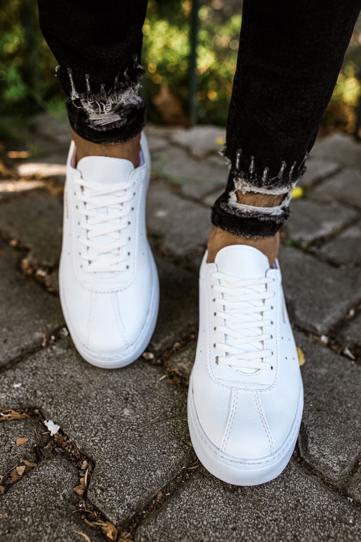 Boy Uzatan Ayakkabı Gizli Topuklu Beyaz Erkek Spor Ayakkabı MYY567