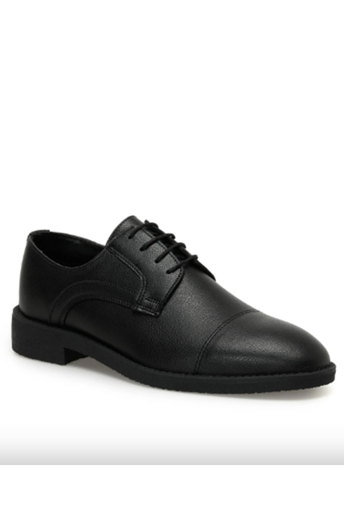 Boy Uzatan Ayakkabı Gizli Topuklu Hakiki Deri JEKU 3PR Siyah Erkek Klasik Ayakkabı MYY250