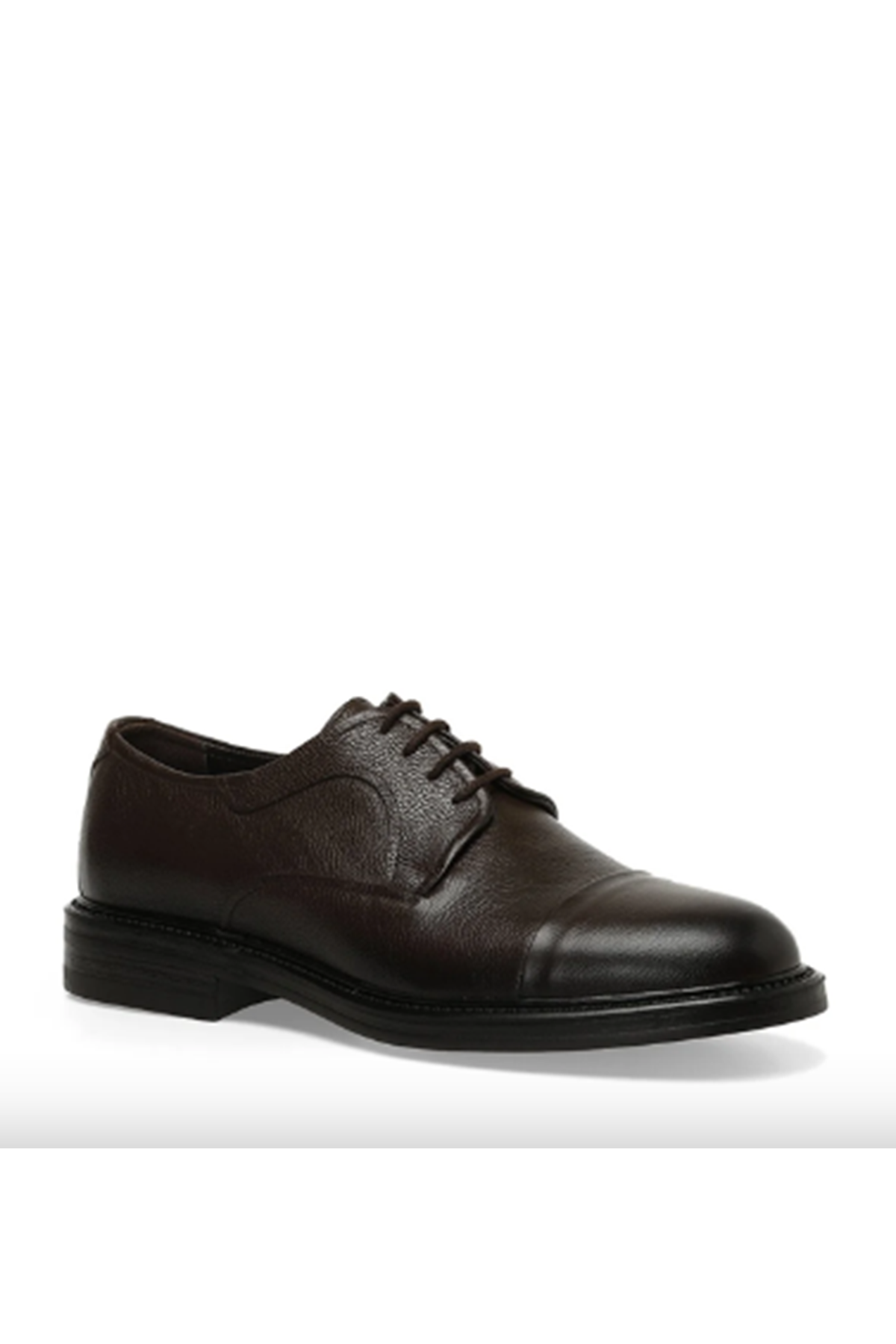 Gizli Topuklu Hakiki Deri JOEY 3PR Kahverengi Erkek Klasik Ayakkabı MYY132