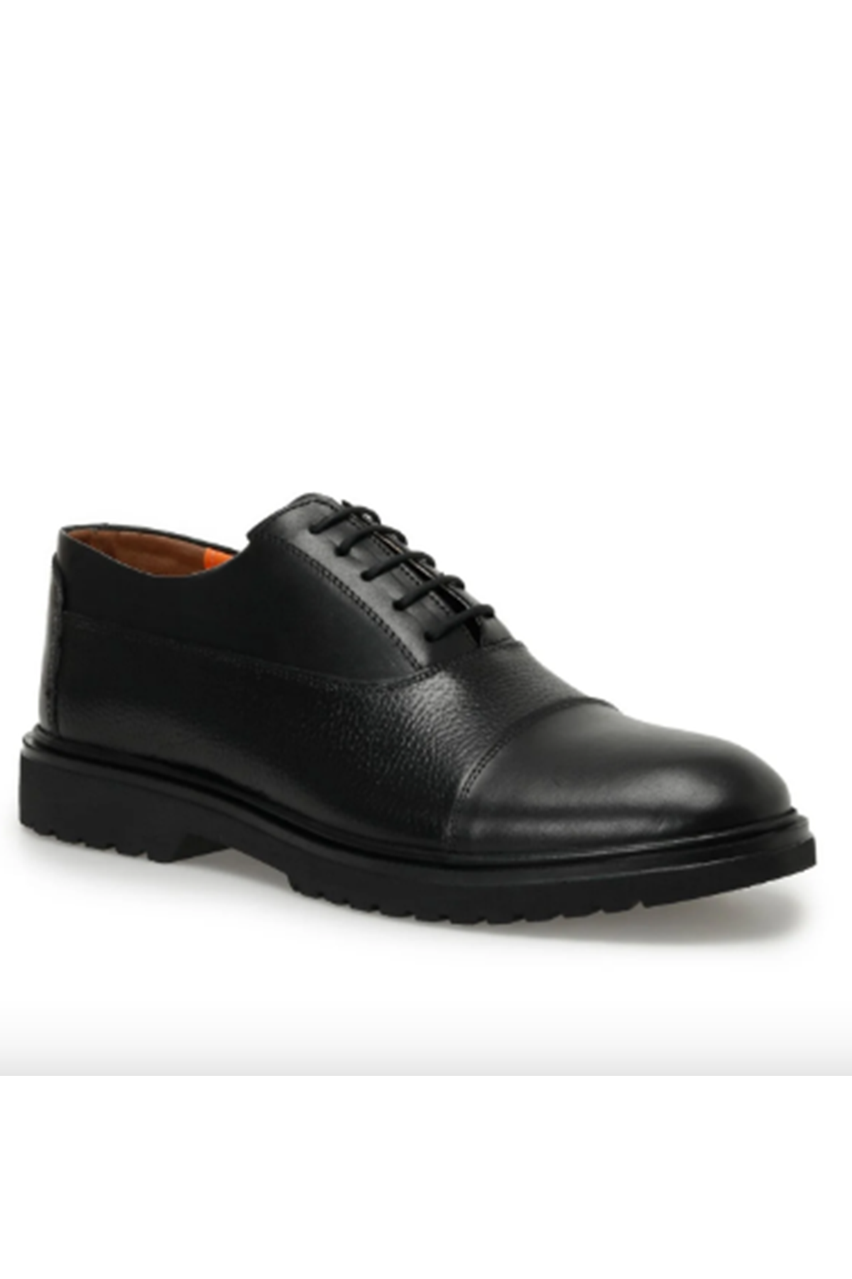 Gizli Topuklu Hakiki Deri LOTIS 3PR Siyah Erkek Klasik Ayakkabı MYY133