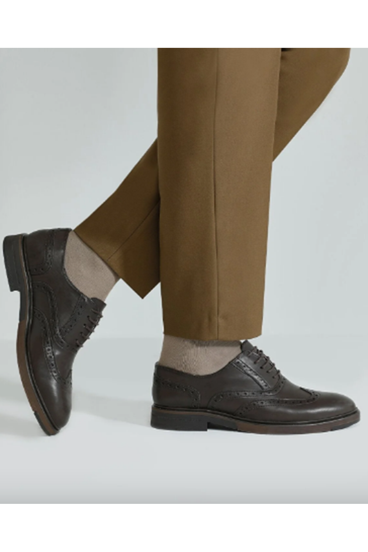 Gizli Topuklu Hakiki Deri AESIR 2PR Kahverengi Erkek Klasik Ayakkabı MYY137