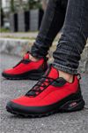 Boy Uzatan Ayakkabı Gizli Topuklu Kırmızı Siyah Caracas Erkek Spor Ayakkabı MYY501